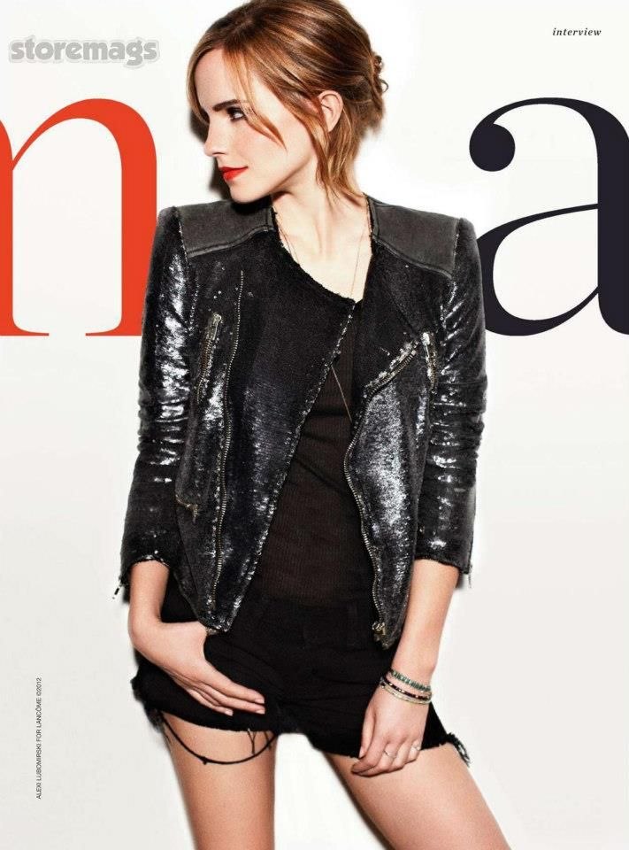 Эмма Уотсон. Еще одно "расширенное" фото для Lancome + сканы из Vanity Fair Italia (February 2013) полностью