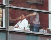 Мишель Родригес. Michelle Rodriguez at Beauty Shop of Hotel in NYC 