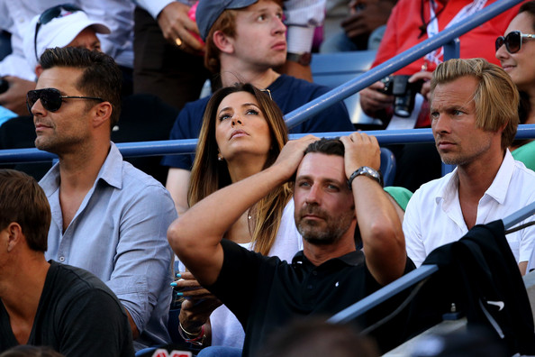 Ева Лонгория.  Ева Лонгория на Открытом чемпионате США в Национальном теннисном центре.