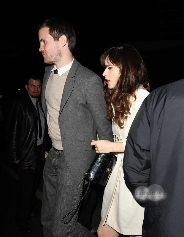 Зоуи Дешанель. Зоуи и Джейми Линден прибывают на вечеринку в преддверии премии "Золотой глобус".