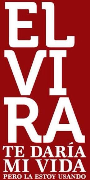 Cурия Вега. Сурия сыграет в фильме «Эльвира, я бы отдал тебе жизнь, но я ею пользуюсь сам». 