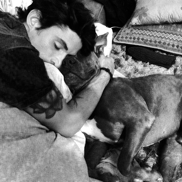 Cурия Вега. Сурия разместила в Instagram новое фото своего любимого и собачки.