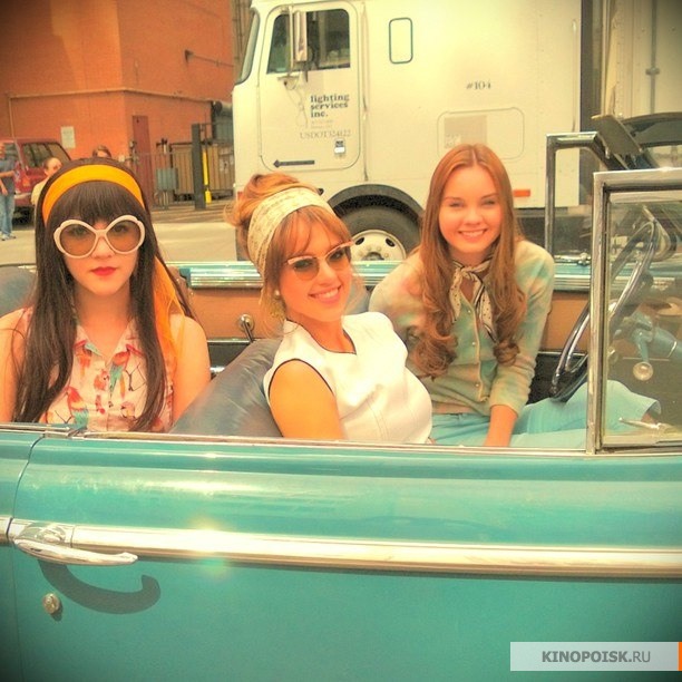 Джессика Альба. Джессика Альба на съемках фильма "Дорогая Элеонора" 
