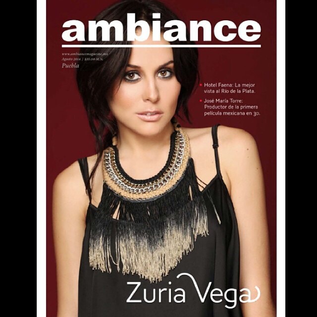 Cурия Вега. Сурия на обложке журнала «Ambiance». На фото - новый снимок из фотосессии Оскара Понсе.