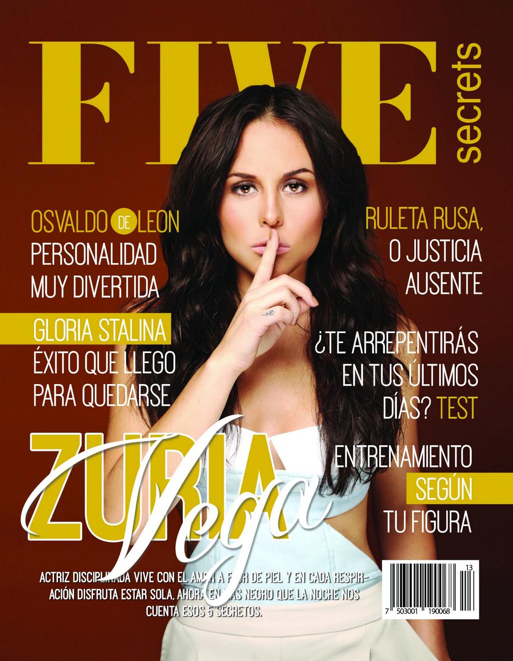 Cурия Вега. Фото прекрасной Сурии из фотосессии Оскара Понсе украсило обложку журнала «Five secrets».