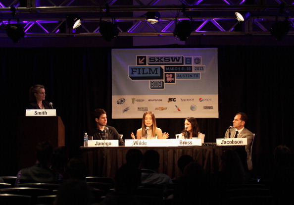 Оливия Уайлд. Пресс-конференция «New Grass Roots: Digital Age Movie Marketing Panel» прошедшая  в рамках кинофестиваля «SXSW»