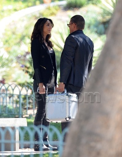 Шон Бин. Актер Шон Бин на съемках ТВ-сериала "Легенды" в центре Лос-Анджелеса