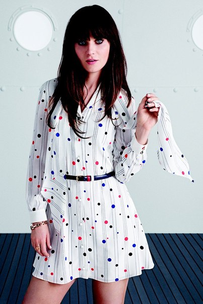 Зоуи Дешанель. Новое фото для эксклюзивной коллекции весна/лето 2014 для Tommy Hilfiger