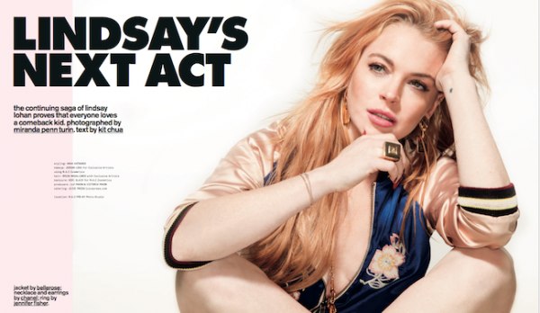 Линдси Лохан. Сканы из январьского номера журнала NYLON Nylon [Singapore] - January,фотосессия 2013 г