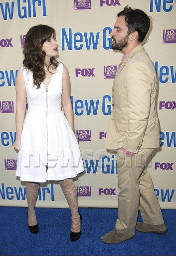 Зоуи Дешанель. 2014 FOX Upfronts - New Girl' Season 3 Finale Screening And Cast - 8 Мая, Лос-Анджелес