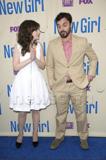 Зоуи Дешанель. 2014 FOX Upfronts - New Girl' Season 3 Finale Screening And Cast - 8 Мая, Лос-Анджелес