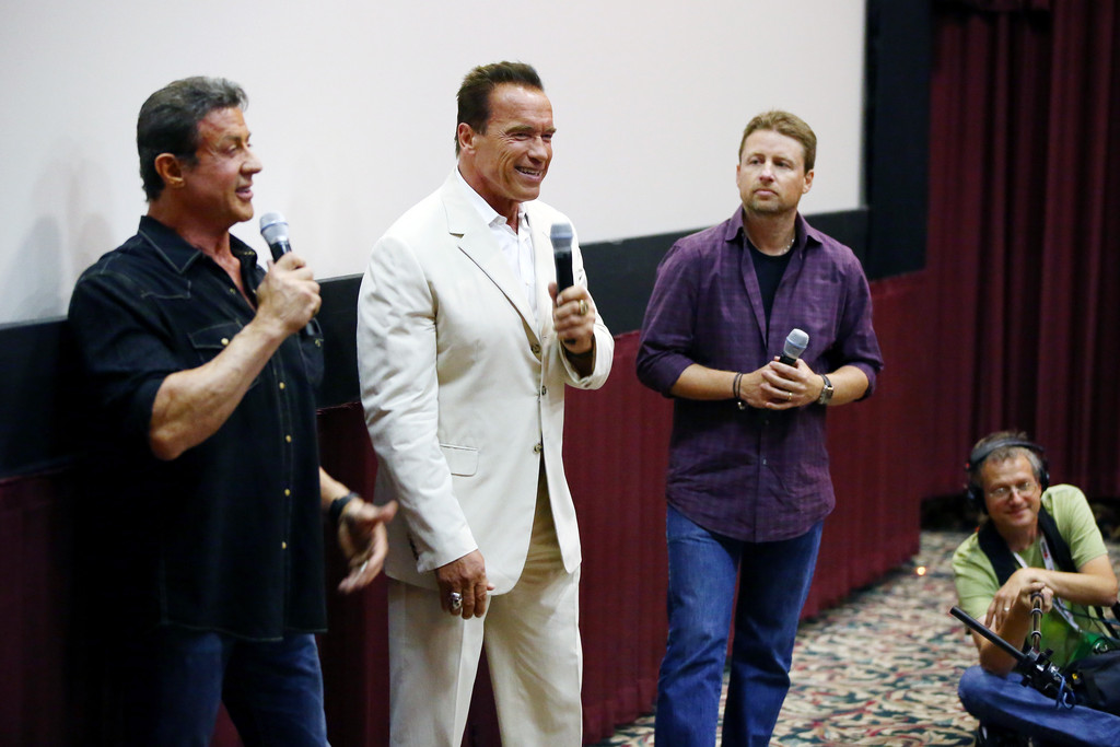 Сильвестр Сталлоне. Сильвестр Сталлоне и Арнольд Шварцнеггер посетили Comic-Con, где представили свой фильм "План побега".