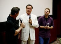 Сильвестр Сталлоне. Сильвестр Сталлоне и Арнольд Шварцнеггер посетили Comic-Con, где представили свой фильм "План побега".