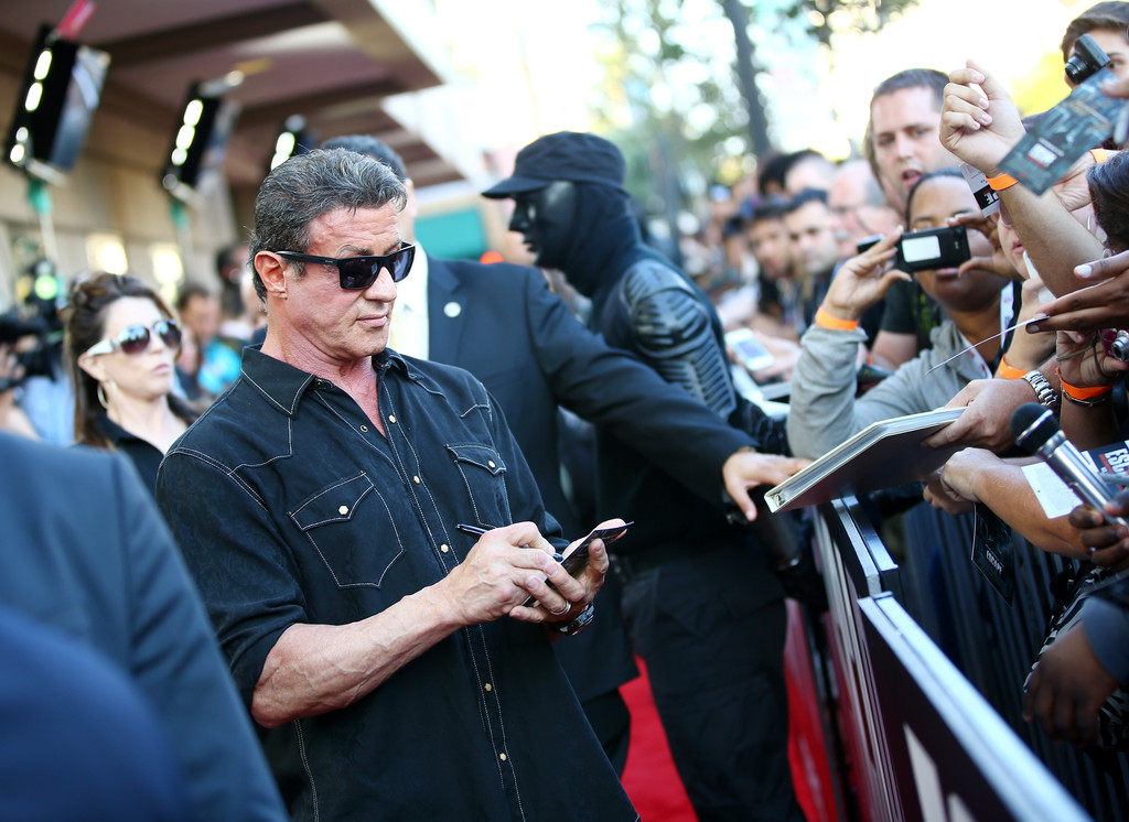 Сильвестр Сталлоне. Сильвестр Сталлоне и Арнольд Шварцнеггер посетили Comic-Con, где представили свой фильм "План побега".