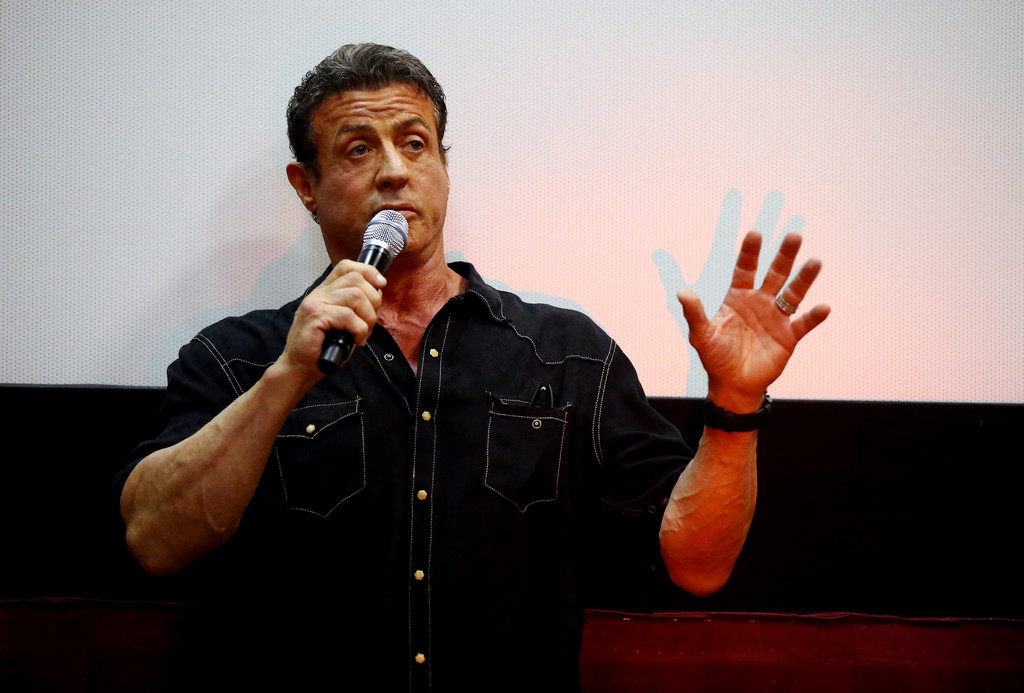 Сильвестр Сталлоне. Сильвестр Сталлоне и Арнольд Шварцнеггер посетили Comic-Con, где представили свой фильм "План побега".