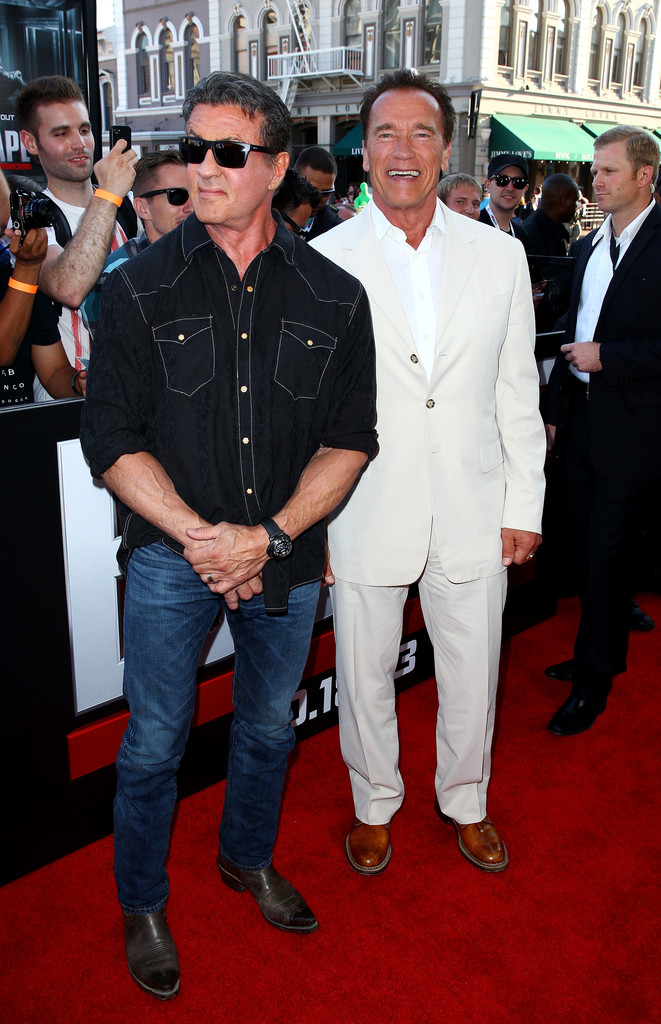 Сильвестр Сталлоне. Сильвестр Сталлоне и Арнольд Шварцнеггер посетили Comic-Con, где представили свой фильм "План побега".