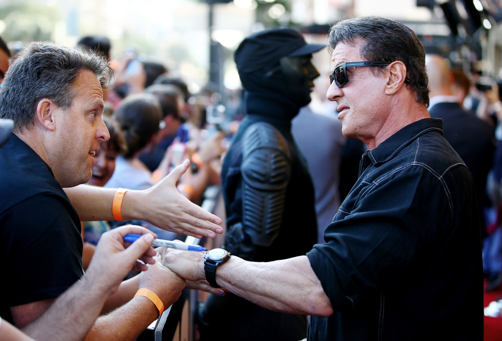 Сильвестр Сталлоне. Сильвестр Сталлоне и Арнольд Шварцнеггер посетили Comic-Con, где представили свой фильм "План побега".