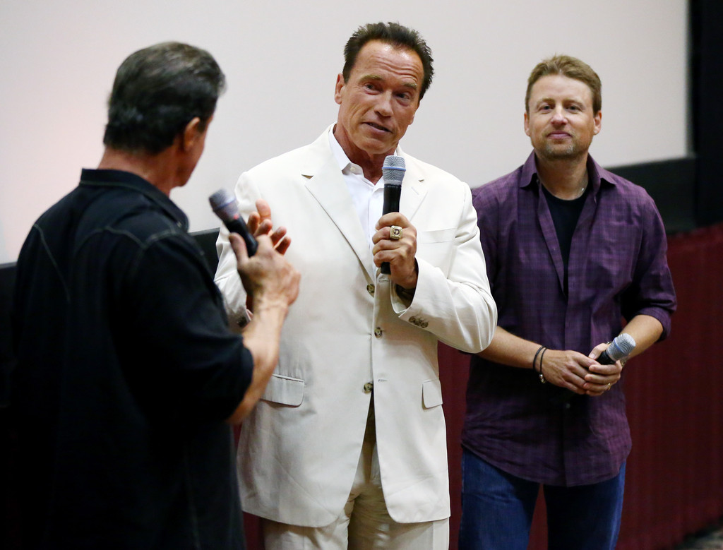 Сильвестр Сталлоне. Сильвестр Сталлоне и Арнольд Шварцнеггер посетили Comic-Con, где представили свой фильм "План побега".