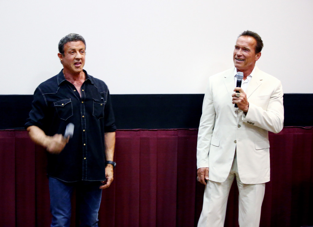 Сильвестр Сталлоне. Сильвестр Сталлоне и Арнольд Шварцнеггер посетили Comic-Con, где представили свой фильм "План побега".