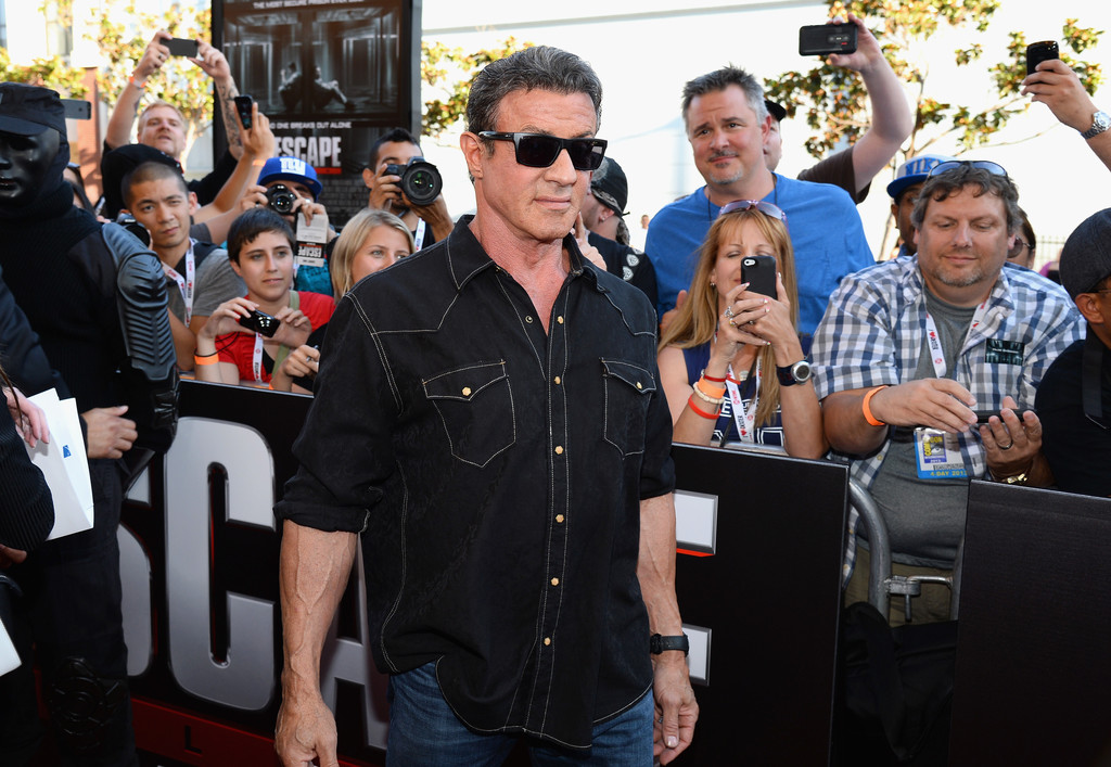 Сильвестр Сталлоне. Сильвестр Сталлоне и Арнольд Шварцнеггер посетили Comic-Con, где представили свой фильм "План побега".