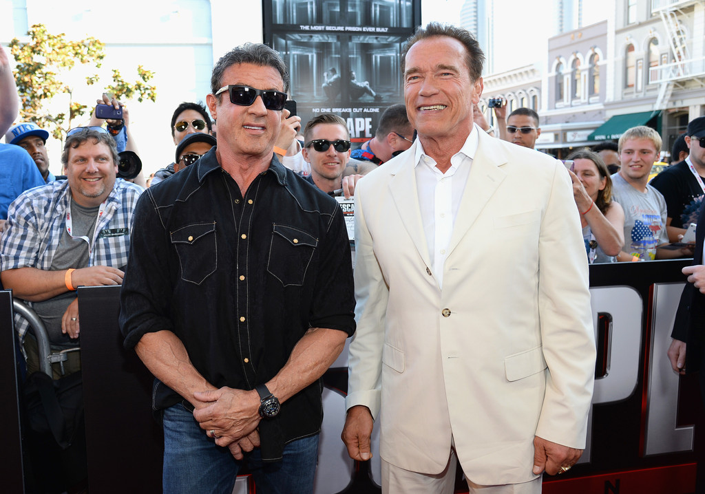 Сильвестр Сталлоне. Сильвестр Сталлоне и Арнольд Шварцнеггер посетили Comic-Con, где представили свой фильм "План побега".