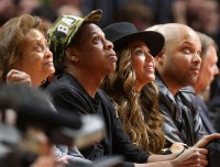 #Jayonce на баскетбольном матче «Cleveland Cavaliers vs Los Angeles Clippers» в «Staples Center», Лос Анджелес