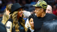 Бейонсе Ноулз. #Jayonce на баскетбольном матче «Cleveland Cavaliers vs Los Angeles Clippers» в «Staples Center», Лос Анджелес