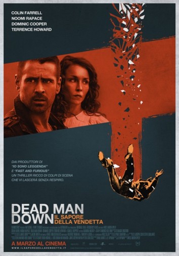 Колин Фаррелл. Постер фильма "Dead man down" в Италии