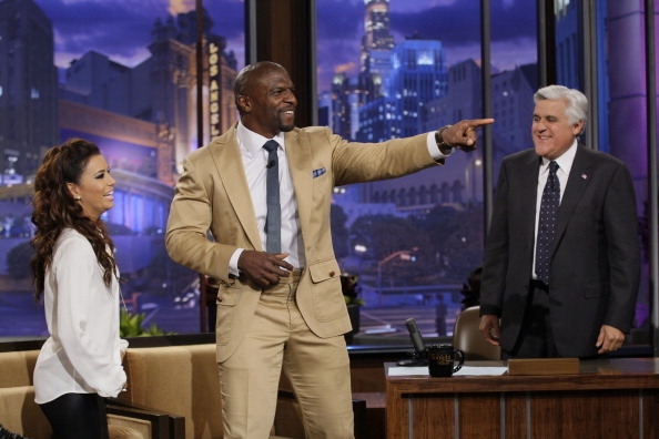 Ева Лонгория. Ева Лонгория на шоу "The Tonight Show" с Джеем Лено.