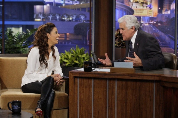 Ева Лонгория. Ева Лонгория на шоу "The Tonight Show" с Джеем Лено.