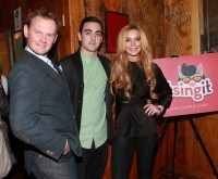 Линдси Лохан. Линдс на мероприятие Just Sing It App Launch! 16 декабря, в Нью - Йорке