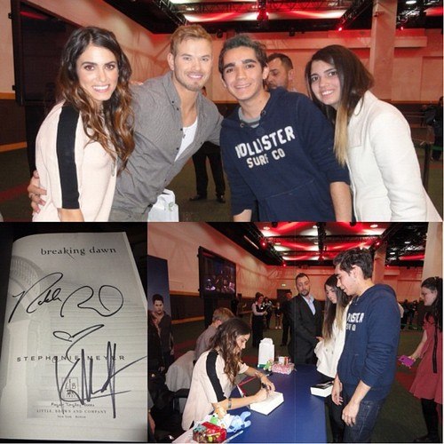 Никки Рид. Новое/старое фото Никки и Келлана во время промо-тура фильма "Рассвет.Часть 2" в Дублине.