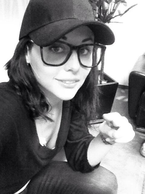 Cурия Вега. Личное фото из Twitter'а Зурии, сделанное перед передачей «Todo para la Mujer».