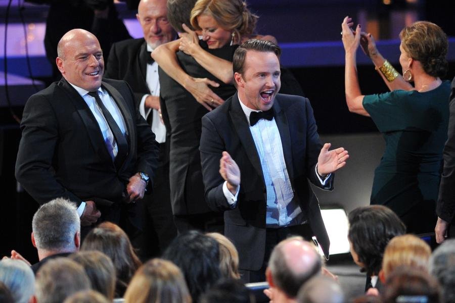 Аарон Пол. Primetime Emmy Award 2013 «LET'S CELEBRATE TOGETHER, BITCH!» 