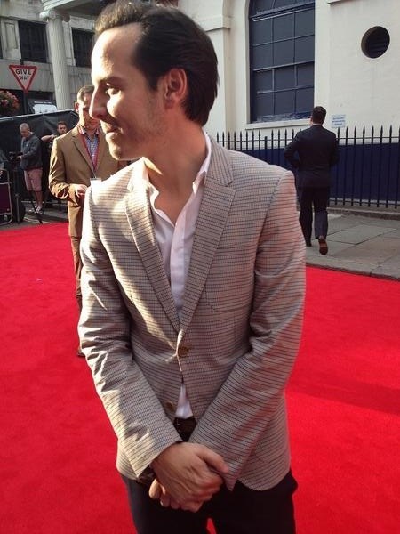 Эндрю Скотт. На премьере "Чарли и Шоколадная фабрика""