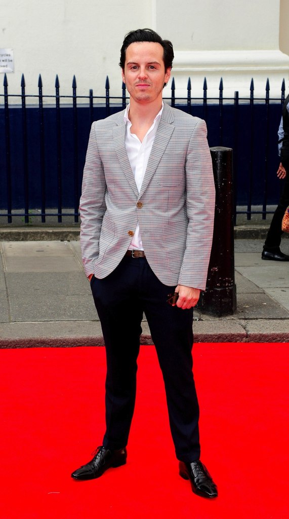 Эндрю Скотт. На премьере "Чарли и Шоколадная фабрика""