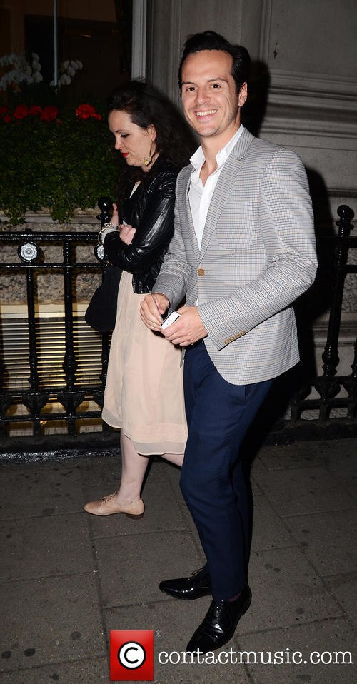 Эндрю Скотт. На премьере "Чарли и Шоколадная фабрика""