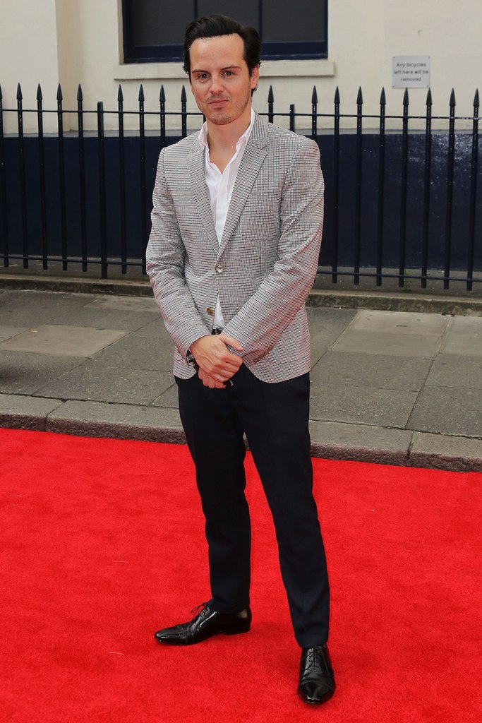 Эндрю Скотт. На премьере "Чарли и Шоколадная фабрика""