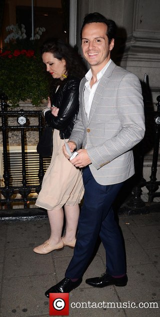 Эндрю Скотт. На премьере "Чарли и Шоколадная фабрика""