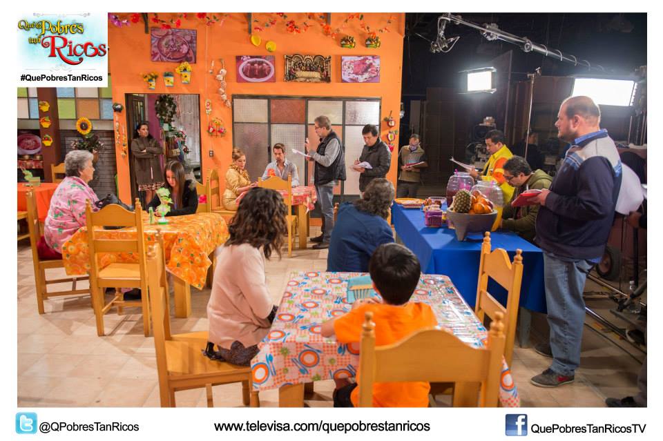 Cурия Вега. Фото со съемок 91 эпизода сериала «Какие же они богатые, эти бедные».