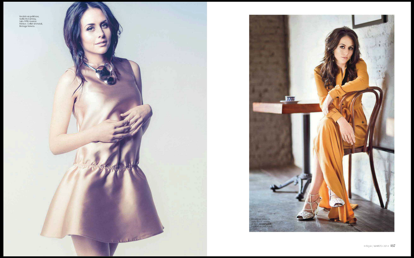 Cурия Вега. Сканы журнала «InStyle» (Март 2014).