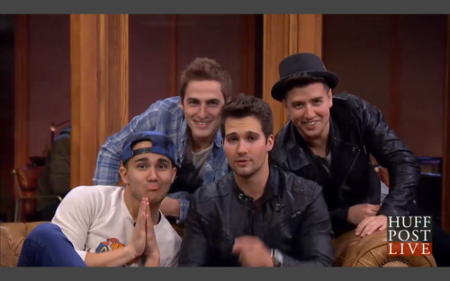 Джеймс Маслоу. Big Time Rush на Huffpost Live.