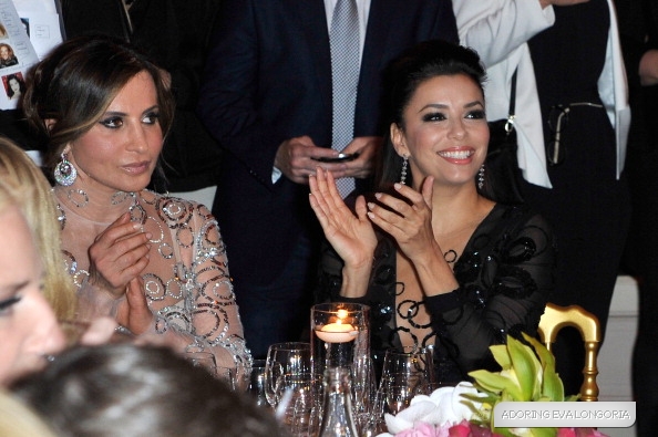 Ева Лонгория. Ева Лонгория на вечеринке Global Gift Gala в отеле Carlton Hotel, Канны.