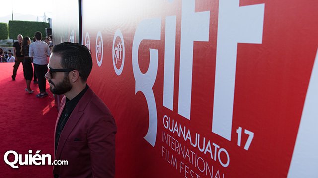 Cурия Вега. Фото с мировой премьеры фильма «Темнее ночи» на международном кинофестивале в Гуанахуато.