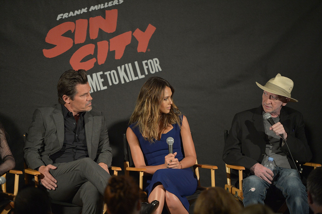 Джессика Альба. Джессика Альба и другие на пресс-конференции "Города грехов 2"