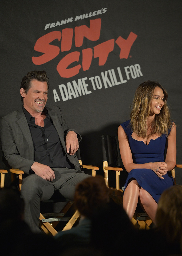 Джессика Альба. Джессика Альба и другие на пресс-конференции "Города грехов 2"