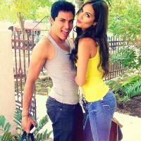 Химена со своим визажистом и близким другом Виктором Гвадаррама несколько лет назад.