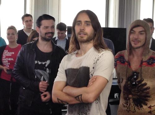 Джаред Лето. 30 Seconds To Mars в газете Bild в Берлине 