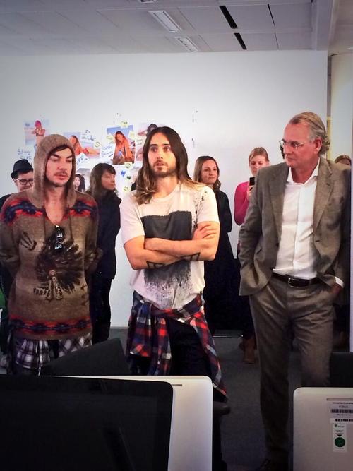 Джаред Лето. 30 Seconds To Mars в газете Bild в Берлине 