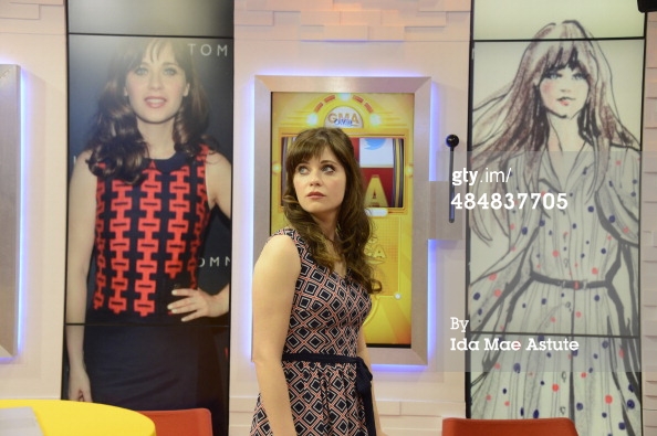 Зоуи Дешанель. Зоуи на Зоуи на Good Morning America, Нью-Йорк - 14 Апреля, 2014